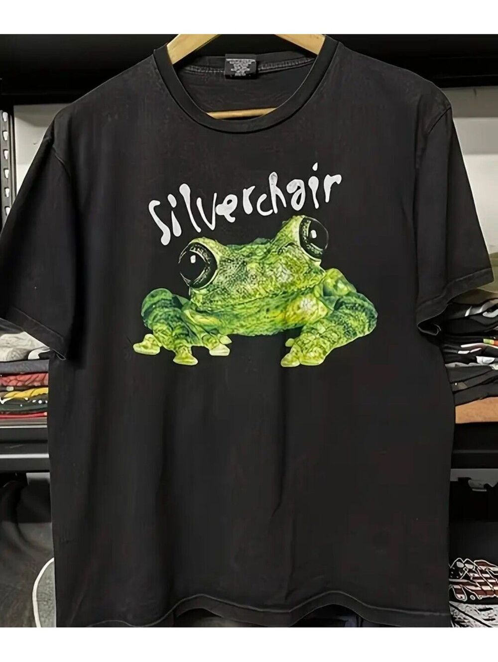 Silverchair (band) - Frogstomp logo cotton rock tee - L - black - NEW NWOT